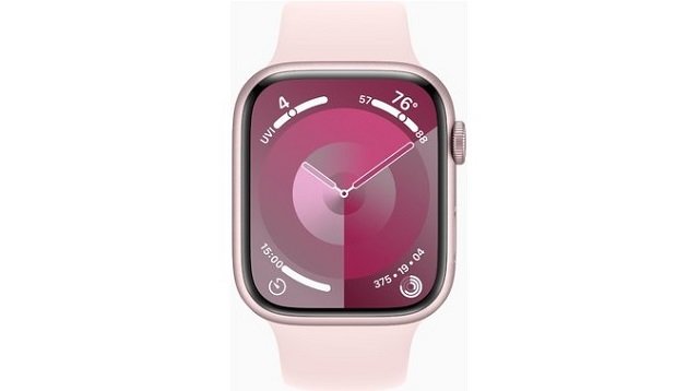 Apple Watch Series 9 45mm GPS Pink Aluminum Case with Pink Sport Band