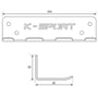 Підставка і стійка Настінний тримач для грифів K-SPORT KSSL119 (KS-358): Вага, кг 1