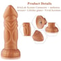 Фалоімітатор-насадка з вібрацією Hismith Slightly Curved Vibrating Silicone Dildo Monster Series: Призначення Вагинальные