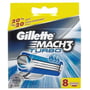 Gillette Mach3 Turbo Сменные касеты для бритья 8 шт: Тип станка Со сменными кассетами