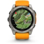 Смарт-годинник Garmin Fenix 8 AMOLED 51mm Sapphire Titanium з Spark Orange/Graphite Silicone Band (010-02905-11): Час роботи до 29 дней