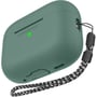 Чохол для навушників AhaStyle Silicone Case with strap Midnight Green (X003E46FGX) для Apple AirPods Pro 2