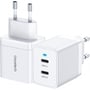 Зарядний пристрій Choetech Wall Charger 2хUSB-C 40W White (Q5006) фото 7