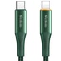 Кабель Mcdodo Cable USB-C для освітлення LED 20W 1.8m Green