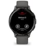 Смарт-годинник Garmin Venu 3S Slate Stainless Steel Bezel with Pebble Grey Case and Silicone Band (010-02785-00): Матеріал ремінця Силикон