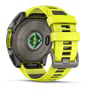 Смарт-часы Garmin Fenix 8 Solar 51mm Sapphire Titanium with Amp Yellow/Graphite Silicone Band (010-02907-21): Фитнес-функции Секундомер, Подсчет калорий, Шагомер, Пульсоксиметр, Пульсометр, GPS-модуль, Альтиметр