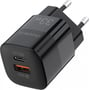 Зарядное устройство Choetech Wall Charger USB+USB-C GaN 33W Black (PD5006): Кабель в комплекте отсутствует