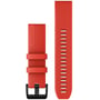 Garmin QuickFit 22 Watch Bands Laser Red with Black Stainless Steel Hardware (010-12901-02)