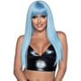 Длинный голубой парик Leg Avenue Long straight bang wig Blue, гладкий, 61 см