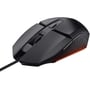 Мышь Trust GXT 109 Felox RGB Black (25036): Эргономика симметричная для левшей