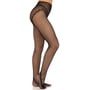 Колготки Leg Avenue Crotchless Net Tights with Heart Backseam Black One Size: Застосування На ноги