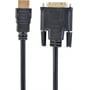 Кабель и переходник Maxxter HDMI to DVI 1.0m (V-HDMI-DVI-1M): Длина кабеля 1 м