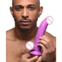 Фалоімітатор Pop Peckers 7.5" Dildo Purple: Довжина проникнення, см 19