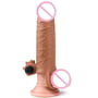 Насадка на член LoveToy Pleasure X-Tender Vibrating Penis Sleeve Add 2" Brown: Особенности Со стимулятором клитора, С кольцом на мошонку