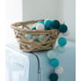 Гірлянда Cotton ball lights на 35 куль 5,5м, Aqua: Застосування Для будинку