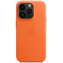 Чехол для iPhone Apple Leather Case with MagSafe Orange (MPPL3) for iPhone 14 Pro: Тип чехла накладка на заднюю часть