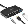 Адаптер WIWU Adapter C2H USB-C to USB-C+HDMI+USB3.0 HUB Grey: Колір сірий