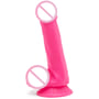 Toy Joy Get Real Happy Dicks Dildo 6 In w.Balls фаллоимитатор с мошонкой и присоской, 15х3,5 см, розовый