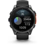 Смарт-годинник Garmin Fenix 8 AMOLED 47mm Slate Grey with Black Silicone Band (010-02904-00): Особливості Функция звонка, Динамик (громкая связь), Встроенный микрофон, Тактические, Термометр, Барометр, Компас, Фонарик, Металлический корпус, С сапфировым стеклом, Влагозащищенные, Большой экран, Бесконтактн