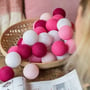 Гірлянда Cotton ball lights на 50 куль 7,5м, Pink: Застосування Для будинку