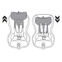 Автокресло Peg-Perego Viaggio 1 Duo-Fix K Rouge Красный (IMDA020035DX13DX79): Цвет черный с красным