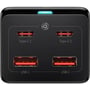 Зарядное устройство Baseus Wall Charger 2xUSB-C+2xUSB GaN3 Pro 100W with USB-C Cable Black (PSZM000401): Сила тока 2.4А и более