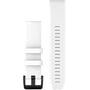 Garmin QuickFit 22 Watch Bands White with Black Stainless Steel Hardware (010-12901-01)