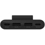 Адаптер Belkin Adapter USB-C to 2хUSB-C+2хUSB Black (BUZ001BT2MBKB7): Интерфейс подключения USB-C, USB-C