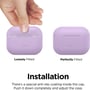 Чохол для навушників Elago Silicone Hang Case Lavender (EAPP2SC-HANG-LV) для Apple AirPods Pro 2: Матеріал Силикон