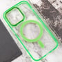 Чохол для iPhone Epik TPU Iris with MagSafe Light Green для iPhone 14: Матеріали Силикон