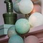 Гірлянда Cotton ball lights на 50 куль 7,5м, Mint: Застосування Для будинку