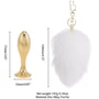 Анальная пробка Кроличий хвост LOCKINK Sevanda White Bunny-Tail Anal Pear-shape Plug фото 6