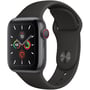 Apple Watch Series 5 40mm GPS+LTE Space Gray Aluminum Case with Black Sport Band (MWWQ2)
