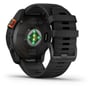 Смарт-часы Garmin Fenix 7X Pro Solar Slate Grey with Black Band (010-02778-01): Фитнес-функции Шагомер, Умный будильник, Секундомер, Пульсометр, Пульсоксиметр, Подсчет калорий, Альтиметр, GPS-модуль