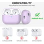 Чехол для наушников AhaStyle Silicone Case with strap Lavender (X003E43NBX) for Apple AirPods Pro 2 фото 4