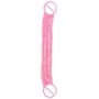 Двухсторонний фаллоимитатор Chisa Hi-Rubber Born To Create Pleasure 12.8" Pink