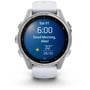 Смарт-часы Garmin Fenix 8 AMOLED 43mm Silver with Whitestone Silicone Band (010-02903-00): Материал ремешка Силикон