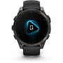 Смарт-годинник Garmin Fenix 8 AMOLED 47mm Sapphire Carbon Grey DLC with Black/Pebble Grey Silicone Band (010-02904-21): Матеріал ремінця Силикон