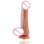 Ультрареалістичний фалоімітатор для секс-машин Hismith 8.3″ 2-layers Silicone Flesh Dildo: Довжина проникнення, см 16