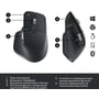 Мишка Logitech MX Master 3S для Business Performance Wireless/Bluetooth Graphite (910-006582): Тип сенсора оптичний