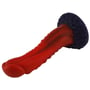 Фаллоимитатор-насадка Hismith 8.35" Curved Silicone Dildo Red Monster Series: Наличие вибрации Нет