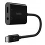 Адаптер Belkin Adapter RockStar USB-C to USB-C+3.5mm Black (NPA004btBK)