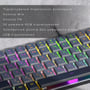 Клавіатура GamePro MK141R Red Switch Low Profile Dark Gray RGB: Тип клавіш механический