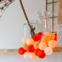 Гірлянда Cotton ball lights на 50 куль 7,5м, Orange: Застосування Для будинку