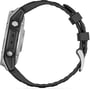 Смарт-годинник Garmin Fenix E 47mm Stainless Steel with Black Silicone Band (010-03025-00): Матеріал корпуса нержавеющая сталь