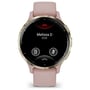 Смарт-годинник Garmin Venu 3S Soft Gold Stainless Steel Bezel with Dust Rose Case and Silicone Band (010-02785-03): Дисплей 1.2" AMOLED (390x390)