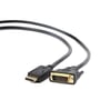 Кабель і перехідник Cablexpert Display Port для DVI 24+1pin 1.8m (CC-DPM-DVIM-1.8М)