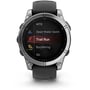 Смарт-годинник Garmin Fenix E 47mm Stainless Steel with Black Silicone Band (010-03025-00): Час роботи до 16 дней