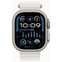 Apple Watch Ultra 2 GPS + Cellular 49mm Titanium Case with White Ocean Band (MREJ3) UA: Екран OLED LTPO (яркость до 3000 нит) с технологиями Always-On Retina / 410х502 пикселей