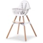 Стульчик для кормления Childhome Evolu 2 с бампером natural/white (CHEVOCHNW)